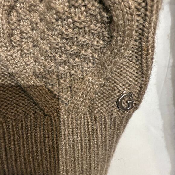 Guess Brown V-Neck Sweater Sz M - Picture 7 of 13